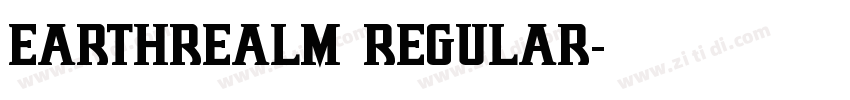 Earthrealm Regular字体转换